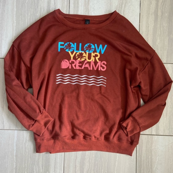 ❤️4 for‎ $25❤️ Follow you’re dream sweatshirt size 2xl - Picture 1 of 1